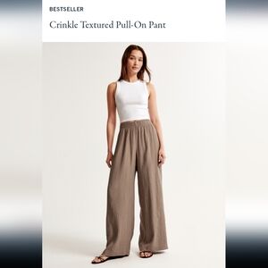 Abercrombie & Fitch The 90s Straight Ultra High Rise Vegan Faux Leather Pants